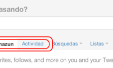 Novedades en Twitter: @usuario y Actividad