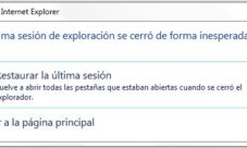 Como restaurar sesión con Internet Explorer 8
