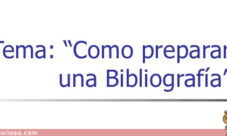 Cómo se hace una bibliografía