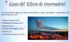 ¿Cuáles son los gases que provocan el efecto invernadero?