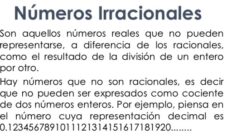 Qué son los números irracionales