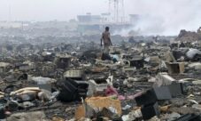 Imágenes de la contaminación del suelo