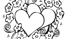 Flores para colorear de amor