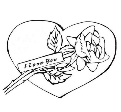 Flores para colorear de amor