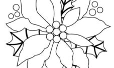 Flores de pascua para colorear