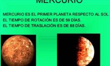 Movimiento de rotación y traslación del planeta Mercurio