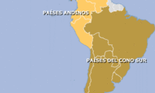 ¿Cuáles son las tres grandes regiones de América Latina?
