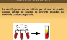 Concepto de centrifugación