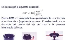 Fórmula para calcular fuerza centrífuga relativa