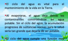 ¿Cuál es la función del ciclo del agua en la naturaleza?
