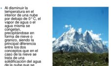 ¿Qué es la solidificación en el ciclo del agua?