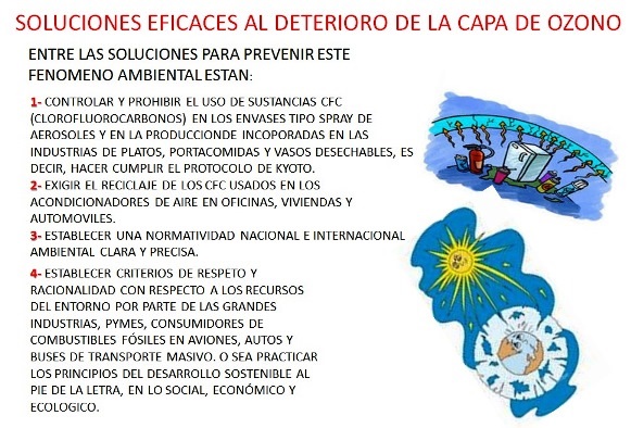 Soluciones para disminuir el deterioro de la capa de ozono