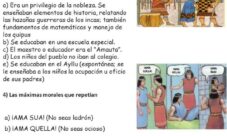 ¿Cómo era la educación de los incas?