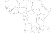 Mapa mudo de África