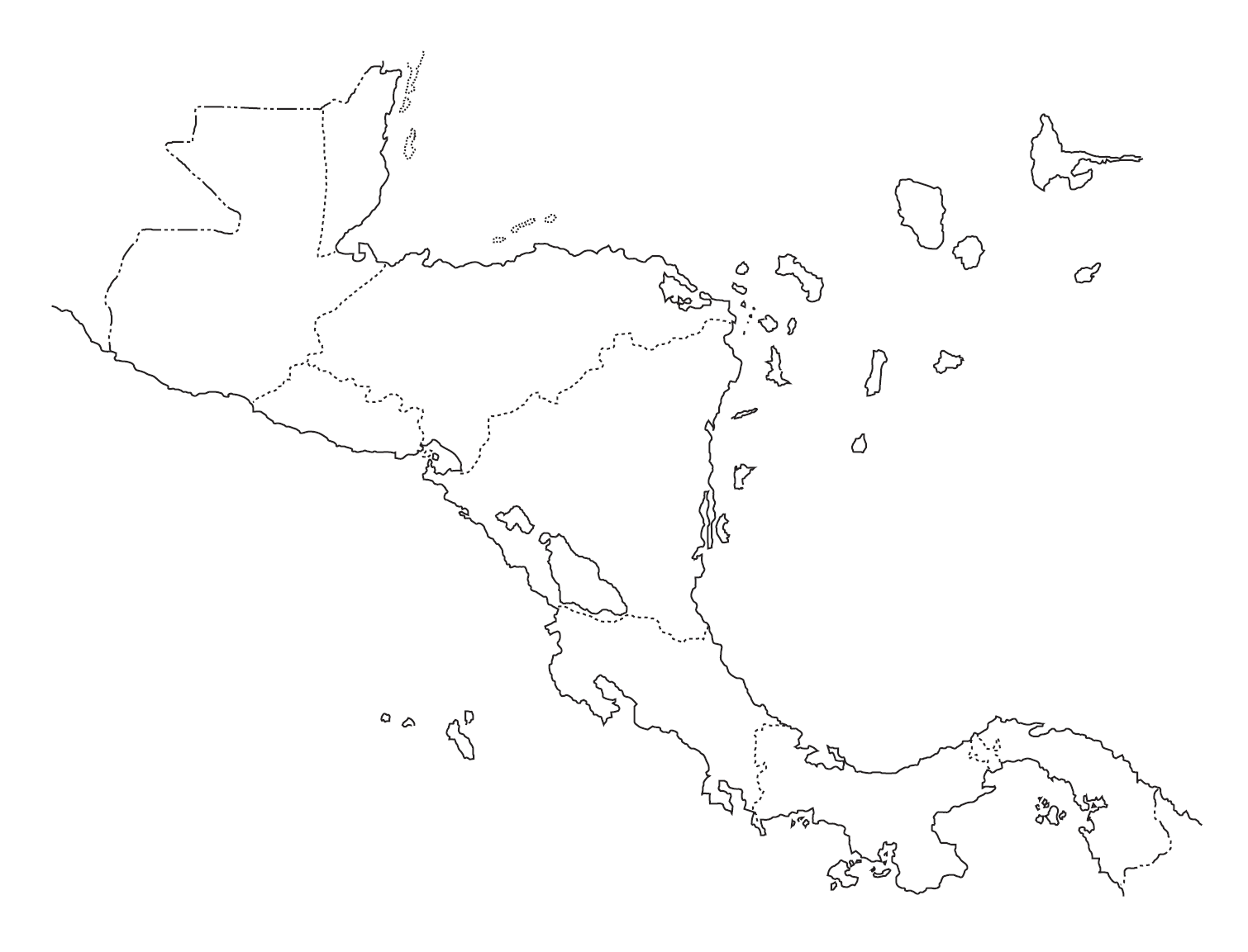 Mapa Mudo De Am rica Central Blog Did ctico Mapa Mudo De Am rica Central Blog Did ctico
