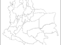 Mapa mudo de Colombia