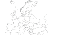 Mapa mudo de Europa