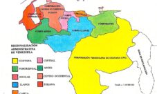 Mapa de Venezuela con sus regiones